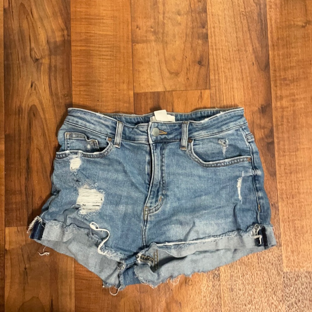 Blue ripped jeans blue H&M